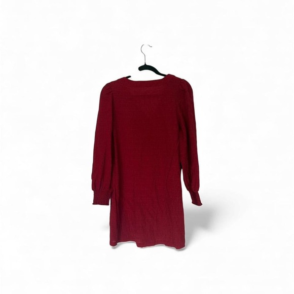 BB Dakota by Steve Madden Ruston textured long-sleeve shift mini dress - Picture 3 of 4